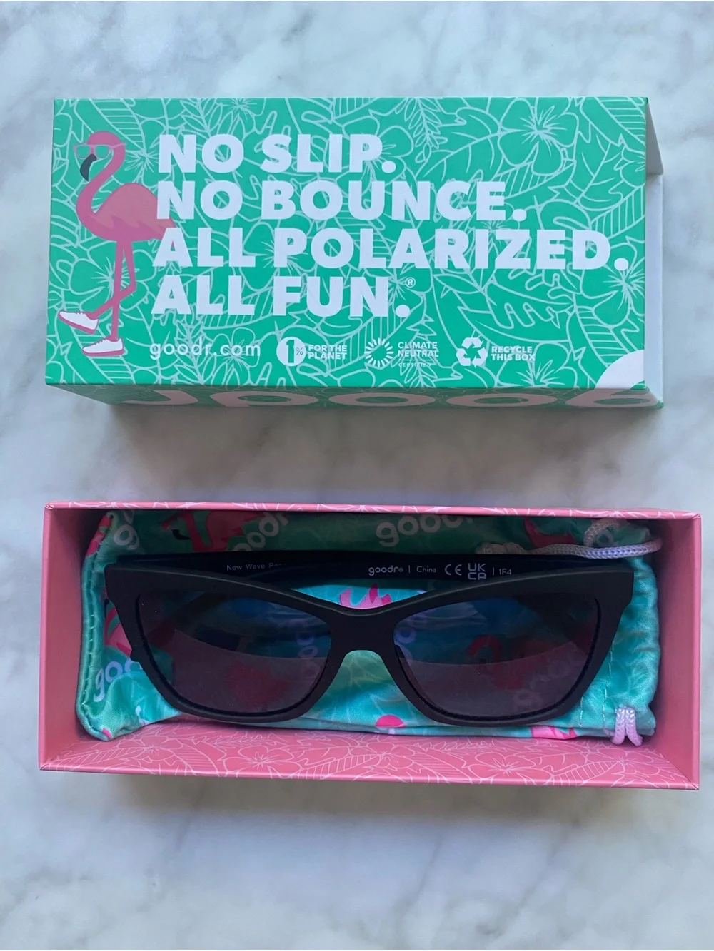 goodr Pop G New Wave Renegade Sunglasses - Black NIB